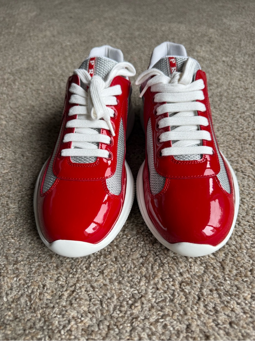 Men Red Prada Sneakers